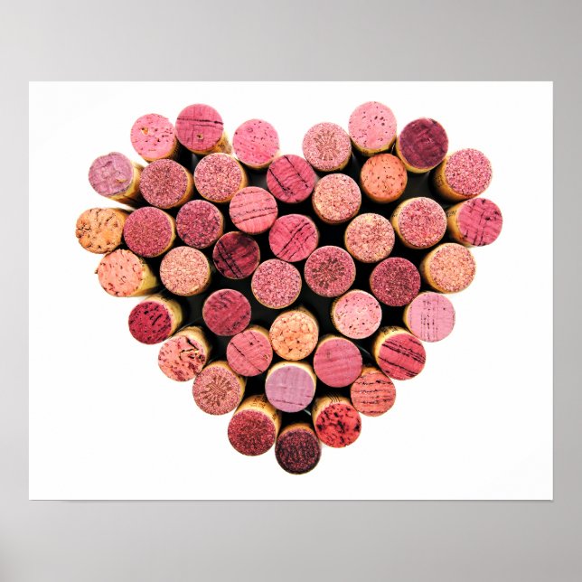 Poster Coeur de Vin Cork (Devant)