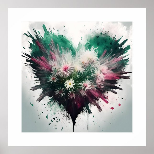 Poster Coeur des fleurs (Devant)