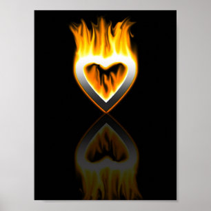 Poster coeur du feu