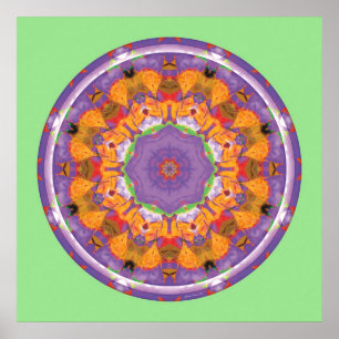 Poster Coeur du mandala 7 de reddition