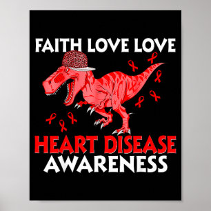 Poster Cœur Foi Espoir Amour Maladie Cardiaque Sensibilis