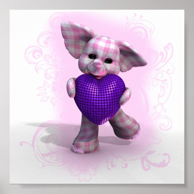 Poster Coeur gras ~ Fille (Devant)