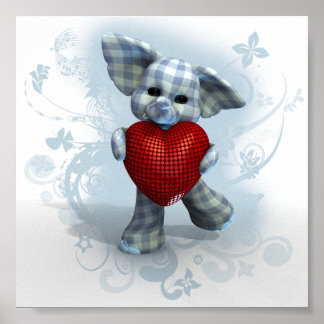 Poster Coeur gras ~ Garçon