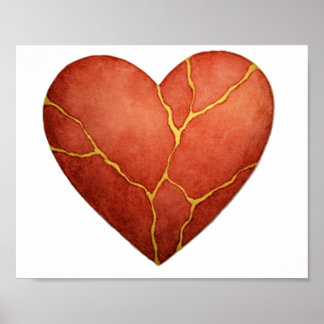 Poster Coeur Kintsugi