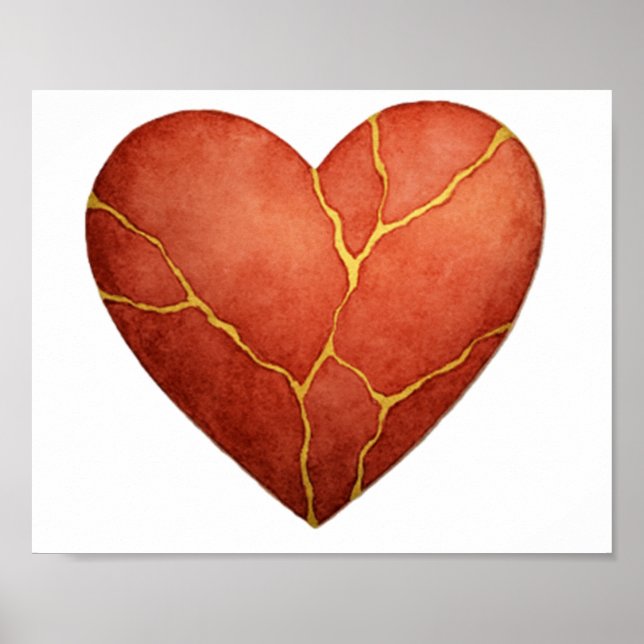 Poster Coeur Kintsugi (Devant)