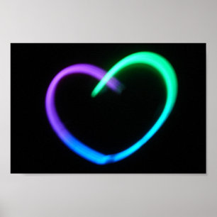 Poster Coeur lumineux