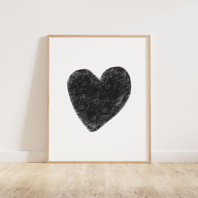 Poster Coeur noir (Créateur téléchargé)