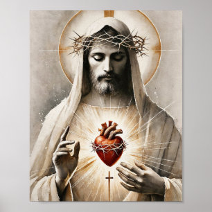 Poster Coeur sacré du Christ
