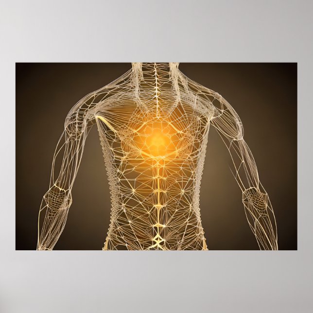 Poster Coeur sacré, Géométrie sacrée (Devant)