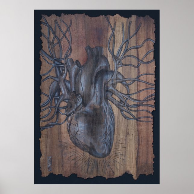 Poster Coeur saignant (Devant)