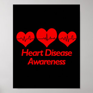 Poster Cœur sain Sensibilisation à la maladie cardiaque 1