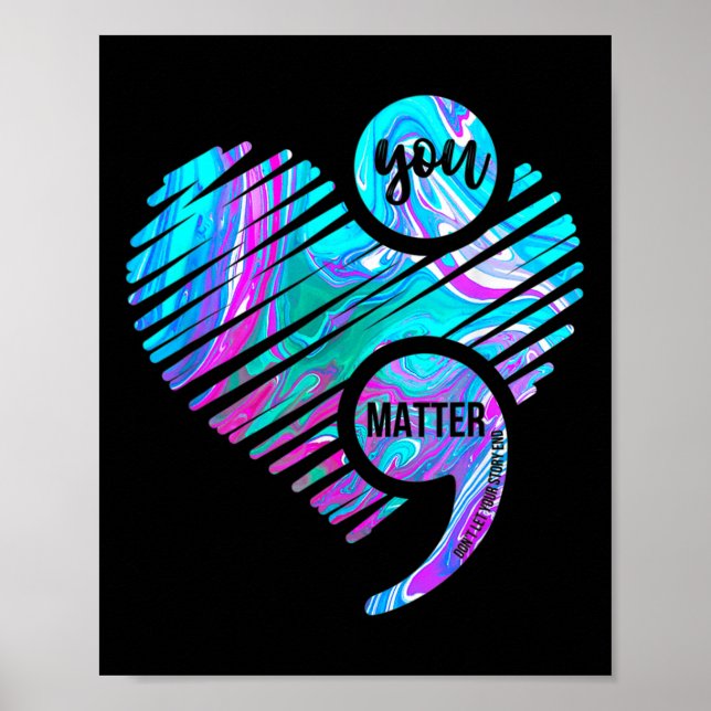 Poster Coeur Vous Problème Ne laissez pas l'histoire mett (Devant)