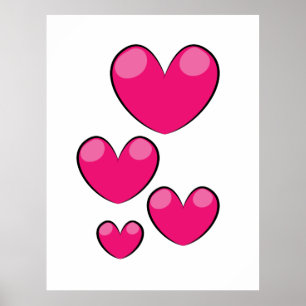 Poster Coeurs d'amour