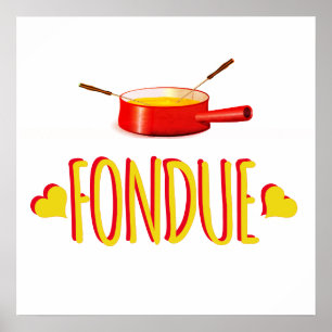 Poster Coeurs fondus et pot