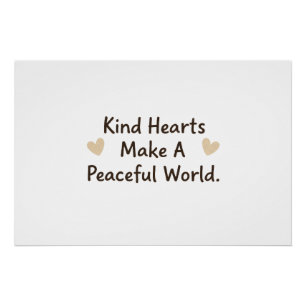 Poster Cœurs Gentils