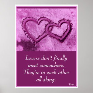 Poster Coeurs liés par A01 dans Sand.Print.1