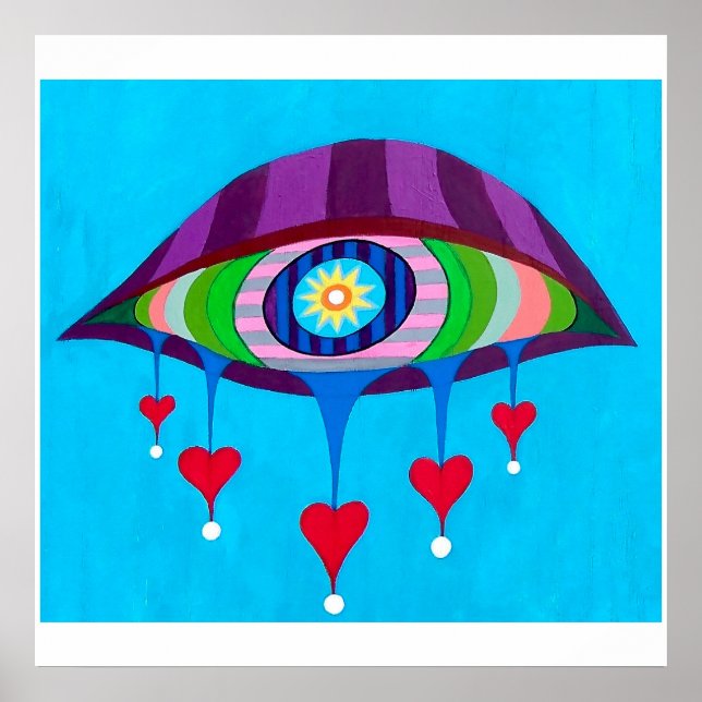 Poster Coeurs Pour Se Poser Sur (Devant)