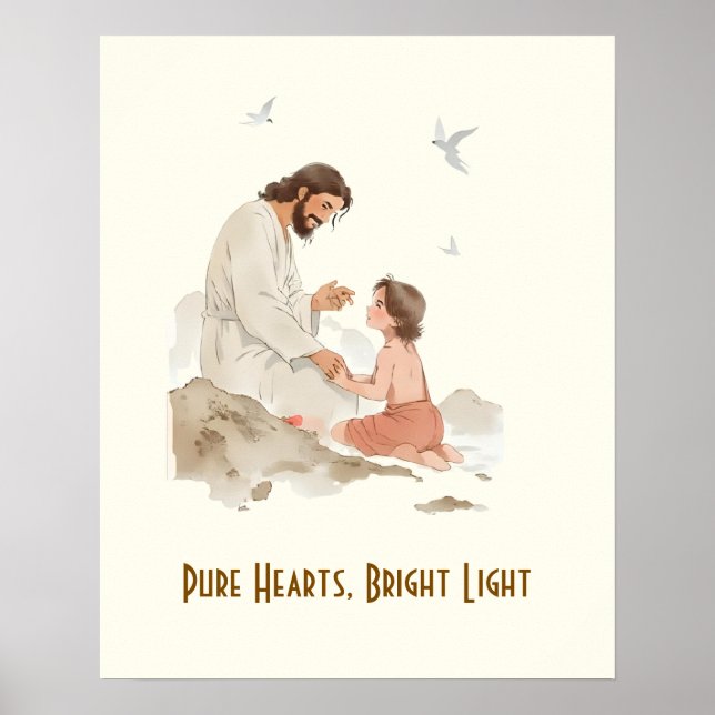 Poster Coeurs purs Lumière vive (Devant)