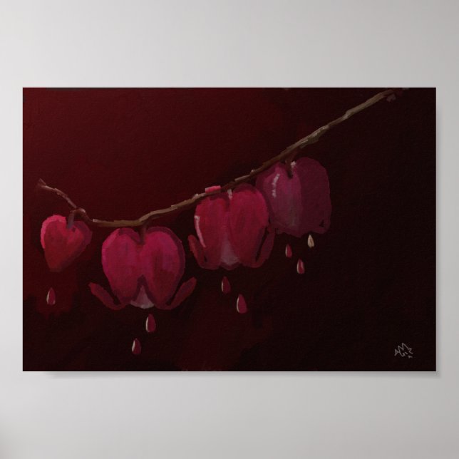 Poster Coeurs saignants (Devant)