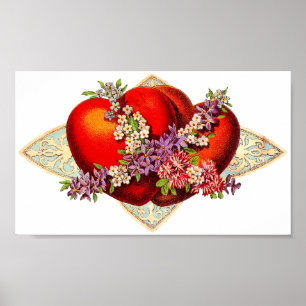 Poster Coeurs vintages de Valentine