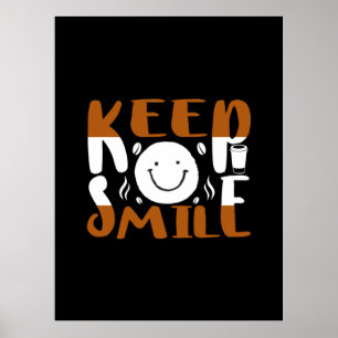 Poster Coffe Art Keep Smile