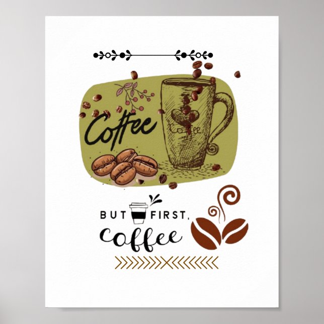 Poster Coffee Illustration (Devant)