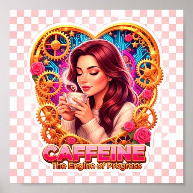 Poster Coffee Lover Daily Ritual Sticker (Devant)