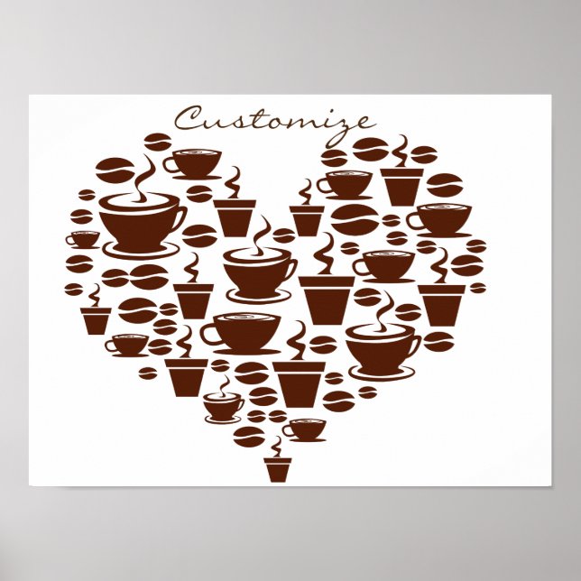 Poster Coffee Lover Heart Thunder_Cove (Devant)