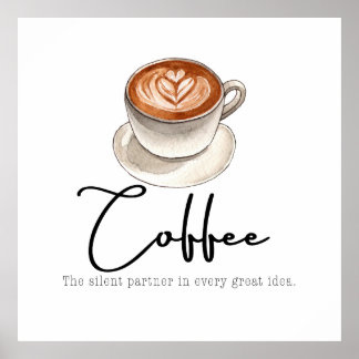Poster Coffee: The silent Partner