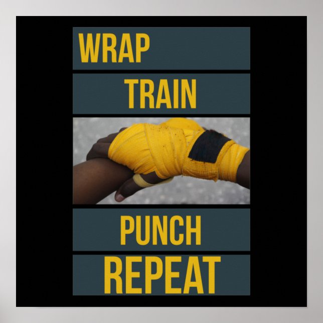 Poster Coffre de formation Boxer Envelopper Train Répétit (Devant)