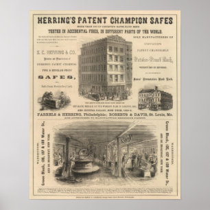 Poster Coffres-forts de champion du brevet de l'hareng