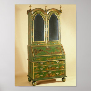 Poster Coffret de bureau de la Reine Anne avec les pieds