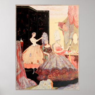 Poster Coiffeur - Image vintage