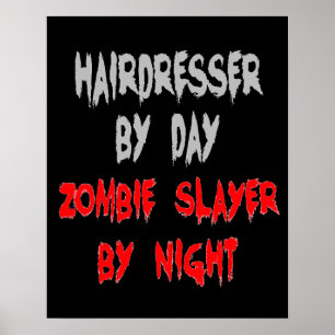 Poster Coiffeur Zombie Slayer