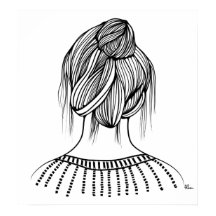 Coiffeuse fille mignonne