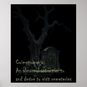 Poster Coimetromania. Une Attraction Anormale À La Cemete