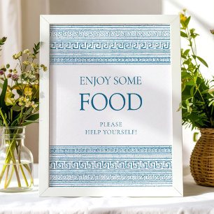 Poster Coin alimentation Table grecque toga party Connexi