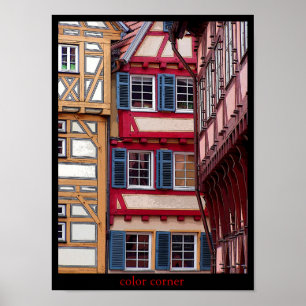 Poster coin de couleur