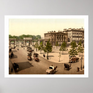 Poster Coin de Hyde Park, Londres antique, R-U
