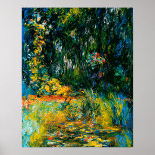 Poster Coin du bassin des Nympheas - Claude Monet