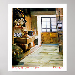 Poster Coin galicien (Note) /Galician nook (Sketch)