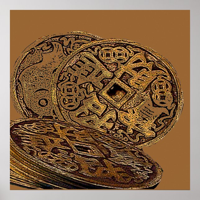 POSTER COINS DE RICHESSE FENG SHUI (Devant)