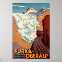 Col du Furka Oberalp Suisse étroit