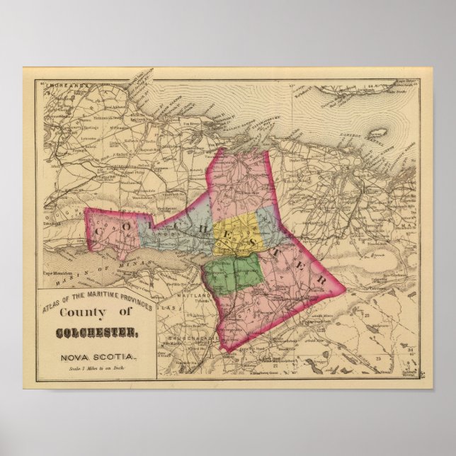 Poster Colchester Co, NS (Devant)