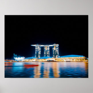 Poster Cold Bloom — Lumières de Singapour