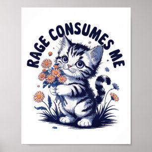 Poster Colère Emotion Amusante Rage Rage Rage Rage Me Con