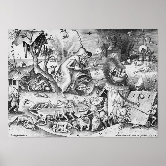 Poster Colère (Ira), Les Sept Péchés Mortels (Devant)