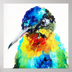 Poster Colibri Arc-en-ciel