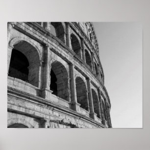 Poster Colisée à Rome. amphithéâtre romain monumental
