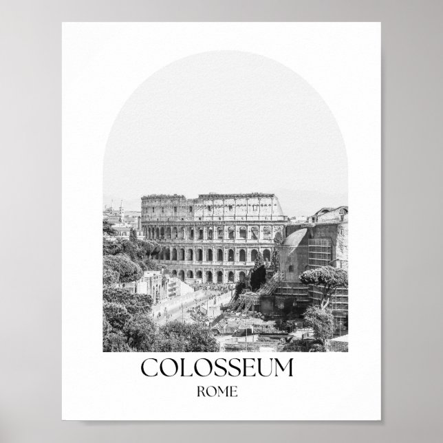 Poster Colisée Rome Arc Photo Imprimer (Devant)